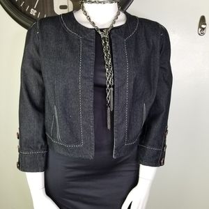Cato Bolero style black denim jacket size 18/20
